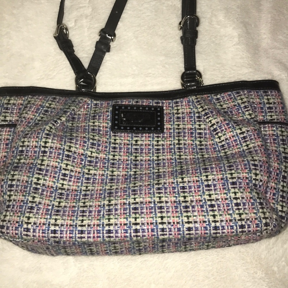 Coach tweed purse